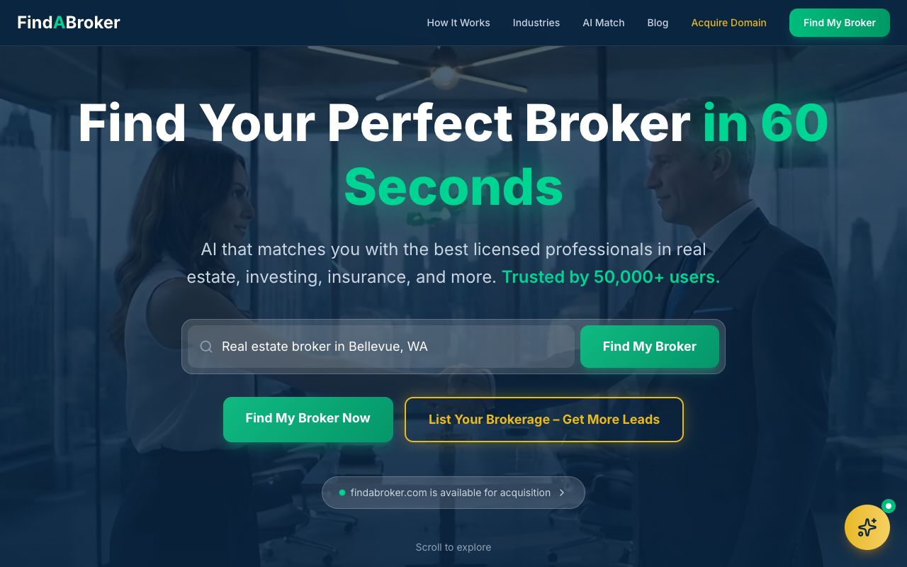 Preview of findabroker.com