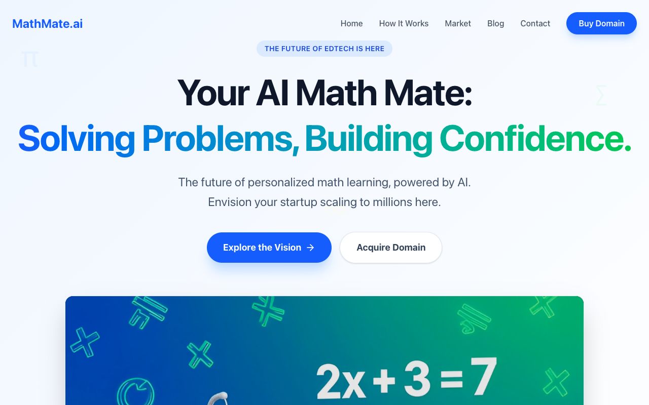 Preview of mathmate.ai
